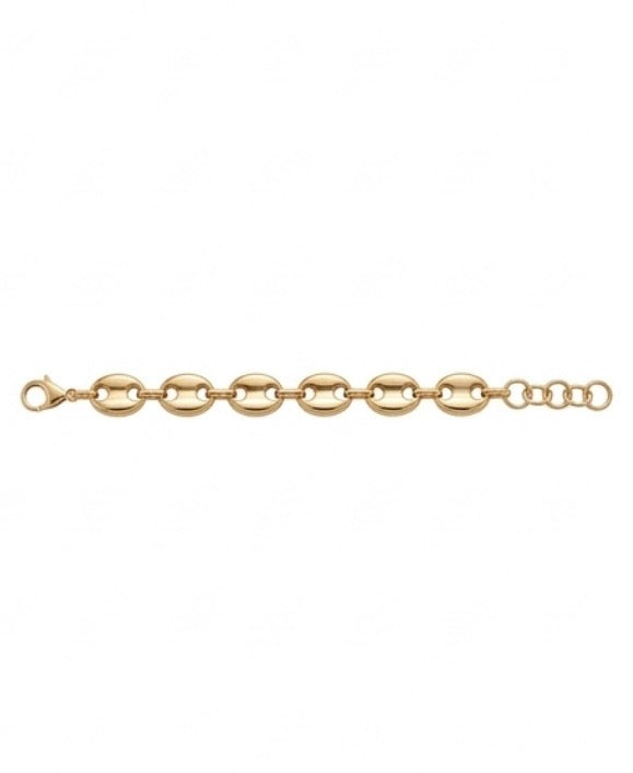 Bracelet Maille Dorée — Acier Inoxydable
