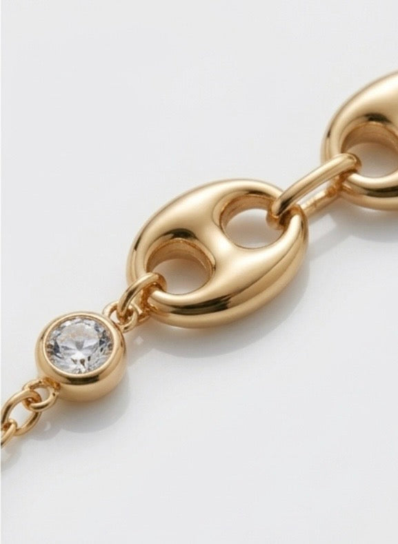 Bracelet de Cheville Doré — Acier Inoxydable