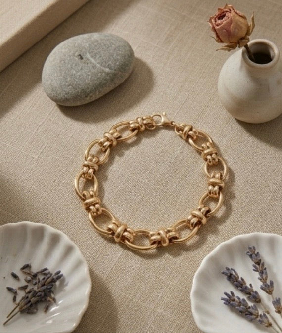 Bracelet Perséphone — Acier Inoxydable Doré