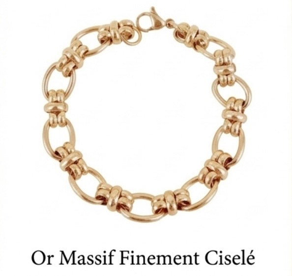 Bracelet Perséphone — Acier Inoxydable Doré