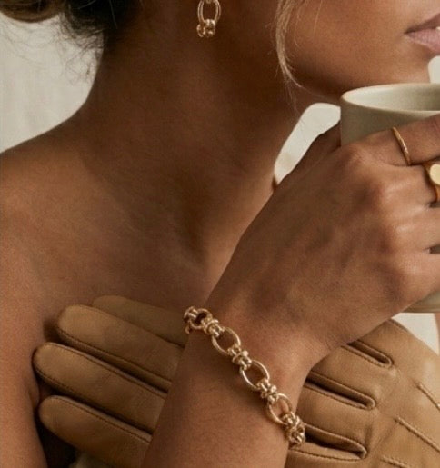 Bracelet Perséphone — Acier Inoxydable Doré