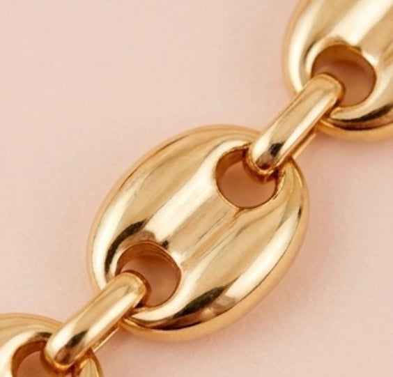 Bracelet Maille Doré — Acier Inoxydable